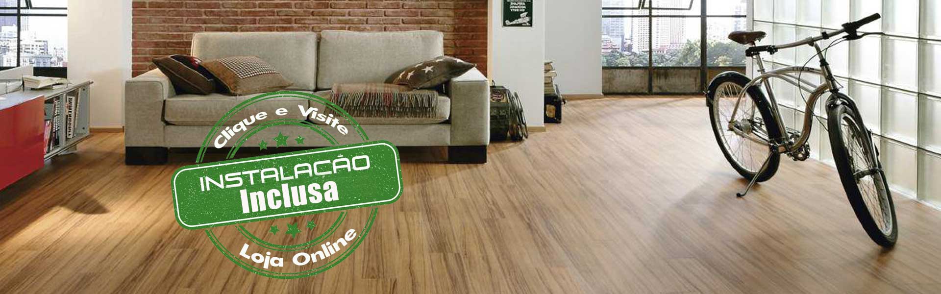 Piso laminado colocado preço